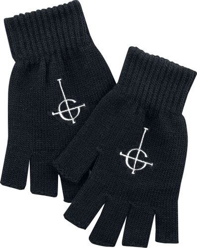 Ghost Logo rukavice bez prstů černá