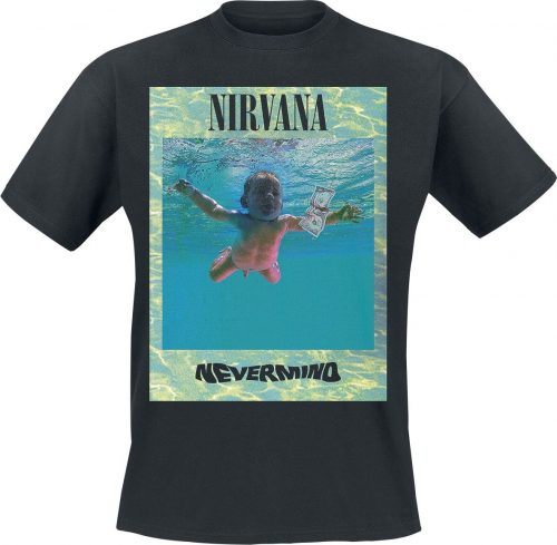 Nirvana Ripple Overlay Tričko černá