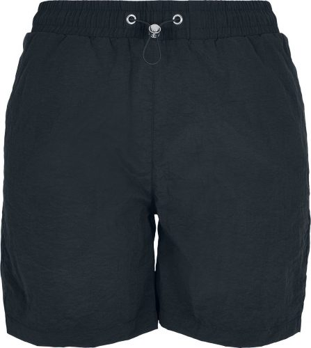 Urban Classics Dámské nylonové šortky s pokrčeným efektem Dámské šortky černá