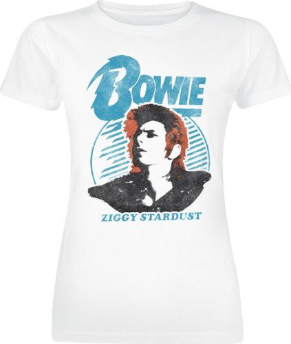 David Bowie Ziggy Stardust Orange Hair Dámské tričko bílá