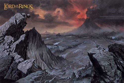 Pán prstenů Mount Doom plakát vícebarevný
