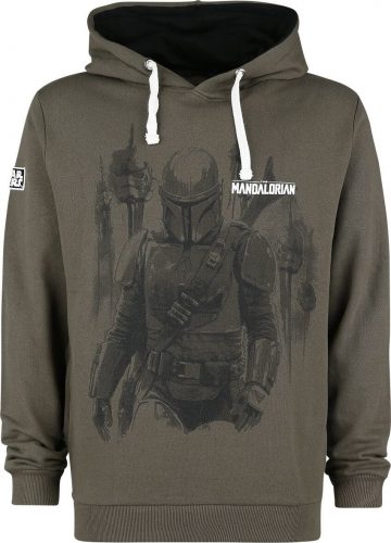 Star Wars The Mandalorian - Bounty Hunter Mikina s kapucí khaki