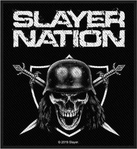 Slayer Slayer Nation nášivka cerná/bílá