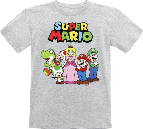 Super Mario Kids - Characters detské tricko prošedivelá