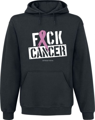 Fuck Cancer by Myriam von M FCK Cancer Mikina s kapucí černá
