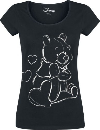Winnie The Pooh Sketchy Pooh Dámské tričko černá