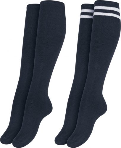 Urban Classics Balení 2 párů dámských univerzitních ponožek Ponožky námořnická modrá