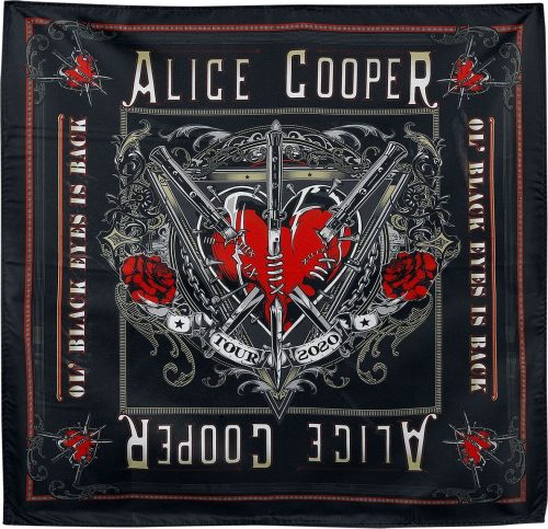 Alice Cooper Heart in dagger - Bandana Bandana - malý šátek černá