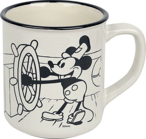 Mickey & Minnie Mouse Steamboat Willie Hrnek cerná/bílá