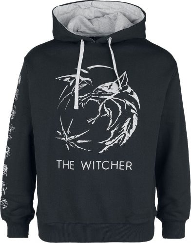 The Witcher Symbol Mikina s kapucí černá