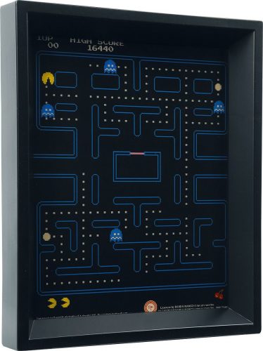 Pac-Man 3D obrázek Maze Zarámovaný obraz vícebarevný