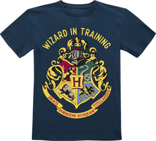 Harry Potter Kids - Wizard In Training detské tricko tmavě modrá