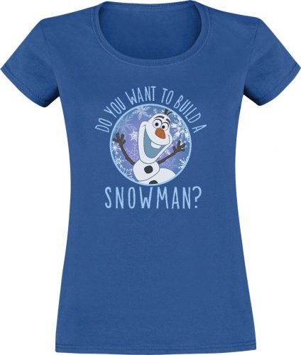Frozen Build A Snowman Dámské tričko modrá