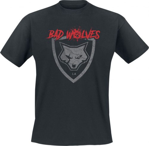 Bad Wolves Paw Logo Shield Tričko černá