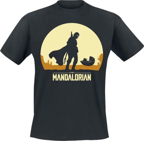 Star Wars The Mandalorian - Shadows - Grogu Tričko černá