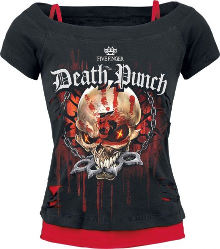 Five Finger Death Punch Assassin Dámské tričko cerná/cervená