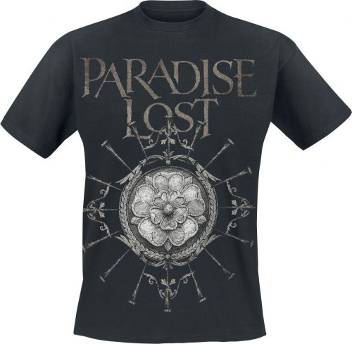 Paradise Lost Obsidian Rose Tričko černá