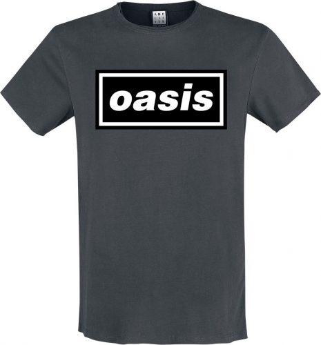 Oasis Amplified Collection - Logo Tričko charcoal