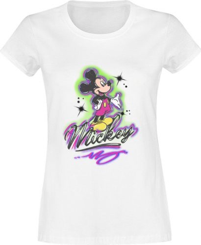 Mickey & Minnie Mouse Airbrush Mickey Dámské tričko bílá
