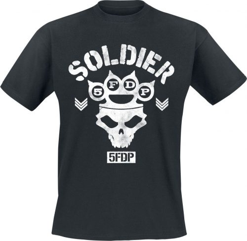 Five Finger Death Punch Soldier Tričko černá