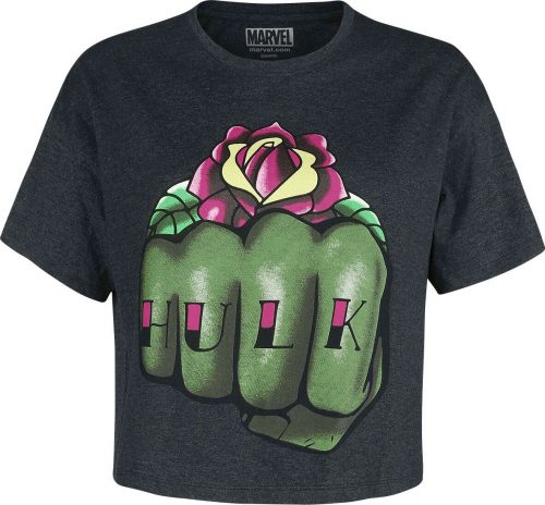 Marvel's The Avengers Kids - Hulk Fist Floral detské tricko antracit mix