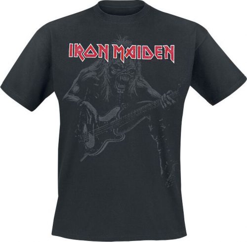 Iron Maiden Eddie Bass Tričko černá