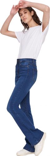 Noisy May Rozšírené džínsy s vysokým pásom Sallie Dámské džíny modrá