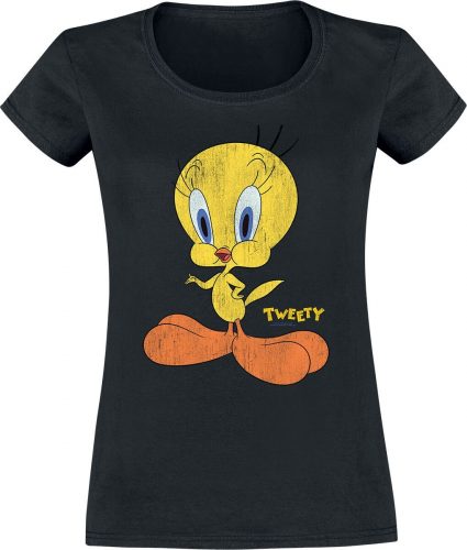 Looney Tunes Tweety Distressed Dámské tričko černá