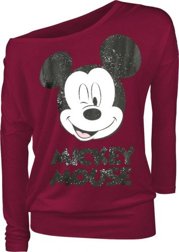Mickey & Minnie Mouse Twinkle Dámské tričko s dlouhými rukávy červená