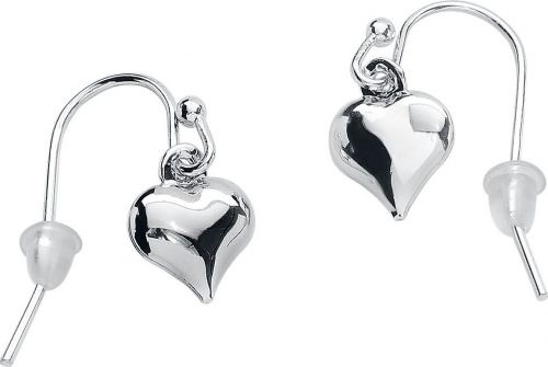 Lovett & Co. Puff Heart Earrings sada náušnic stríbrná