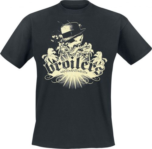 Broilers Skull & Palms Tričko černá