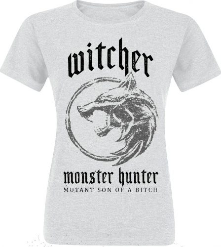 The Witcher Monster Hunter Dámské tričko šedý vres