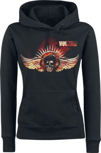 Volbeat Burning Skullwing Dámská mikina s kapucí černá