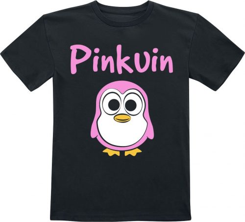Pinkuin Kids - Pinkuin detské tricko černá