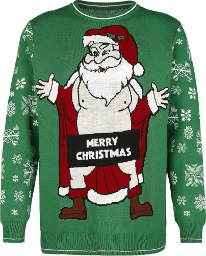 Ugly Christmas Sweater Merry Christmas Santa Pletený svetr vícebarevný