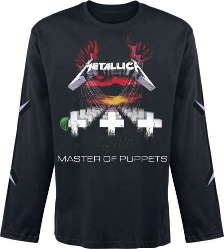 Metallica Master Of Puppets Tričko s dlouhým rukávem černá