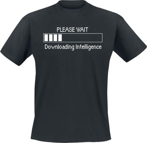 Please Wait - Downloading Intelligence Tričko černá