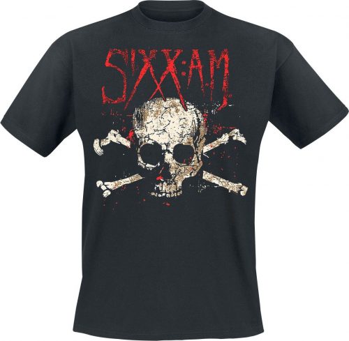 Sixx: A.M. Darkness Skull Tričko černá