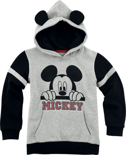 Mickey & Minnie Mouse Mickey detská mikina s kapucí smíšená šedo-černá