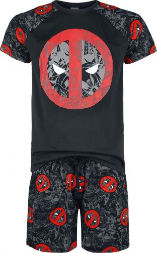 Deadpool Logo pyžama černá