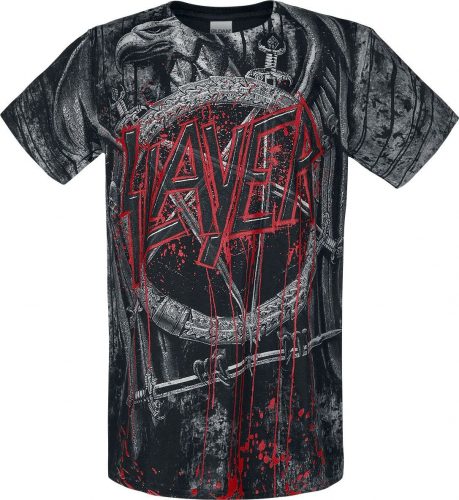 Slayer Black Eagle Allover Tričko celoplošný