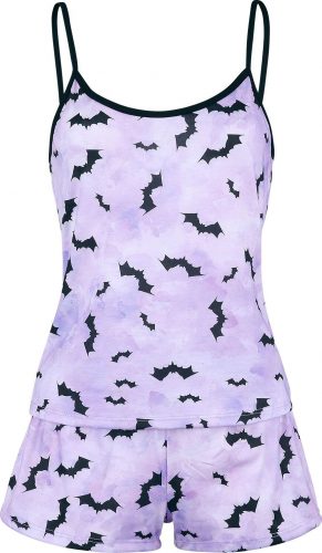 Outer Vision Pastel Bats pyžama nachová/cerná