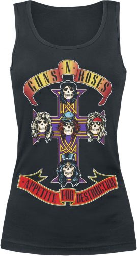 Guns N' Roses Appetite For Destruction Dámský top černá