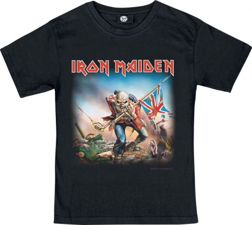Iron Maiden Metal-Kids - Trooper Kids detské tricko černá