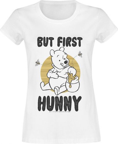 Medvídek Pu But First Hunny Dámské tričko bílá