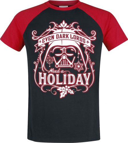 Star Wars Dark Lords Holiday Tričko cerná/cervená