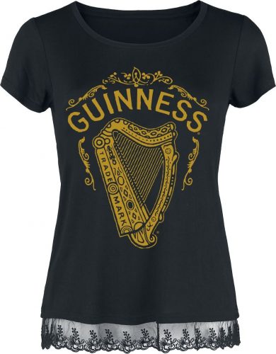 Guinness Harfe Dámské tričko černá