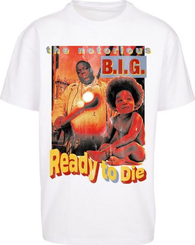 Notorious B.I.G. Biggie Ready To Die Tričko bílá