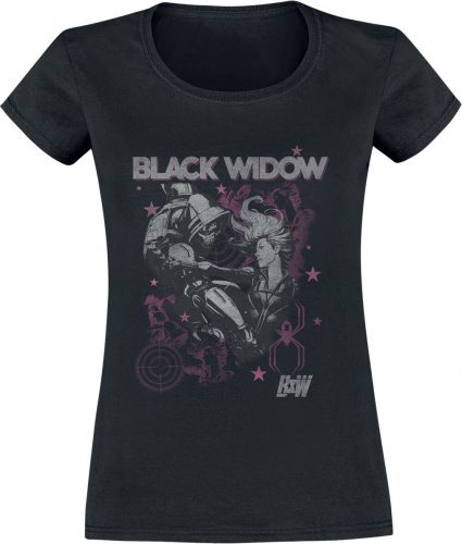 Black Widow Poster Dámské tričko černá