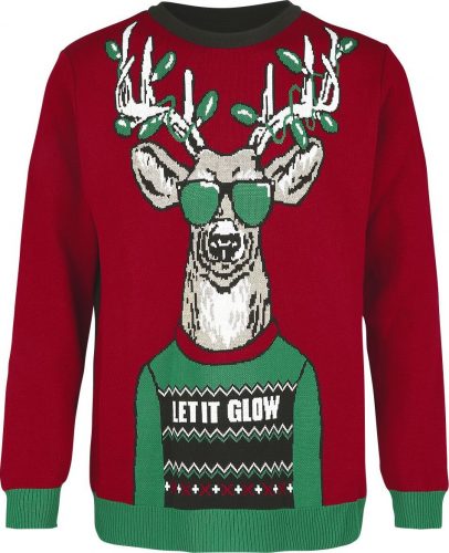 Ugly Christmas Sweater Let It Glow Pletený svetr vícebarevný